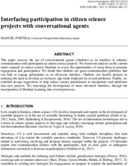 Interfacing participation in citizen science projects with conversational agents - Human Computation