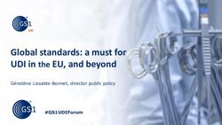 Global standards: a must for UDI in the EU, and beyond - G&eacute;raldine Lissalde-Bonnet, director public policy