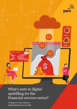 WHAT'S NEXT IN DIGITAL UPSKILLING FOR THE FINANCIAL SERVICES SECTOR? - FINDINGS FROM PWC VIETNAM'S DIGITAL READINESS SURVEY 2020