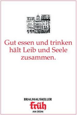 Gut essen und trinken h&auml;lt Leib und Seele zusammen - BRAUHAUSKELLER - Fr&uuml;h am Dom