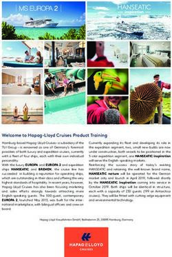 Welcome to Hapag-Lloyd Cruises Product Training - IMEX America