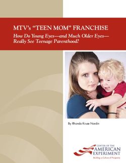 MTV's "TEEN MOM" FRANCHISE - How Do Young Eyes-and Much Older Eyes-Really See Teenage Parenthood?