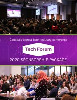 2020 SPONSORSHIP PACKAGE - Canada's largest book industry conference - BookNet Canada