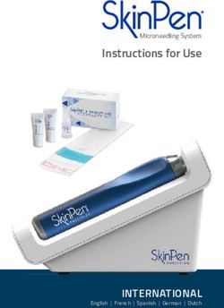 Instructions for Use Microneedling System - INTERNATIONAL - SkinPen
