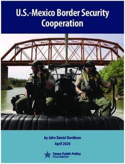 U.S.-Mexico Border Security Cooperation - by John Daniel Davidson April 2020 - Texas Public Policy ...
