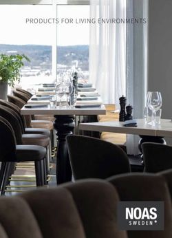 PRODUCTS FOR LIVING ENVIRONMENTS - Noas Sweden EN