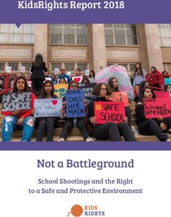 Not a Battleground School Shootings and the Right - KidsRights Report 2018