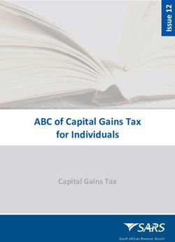 ABC of Capital Gains Tax for Individuals - Capital Gains Tax