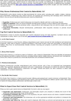 The Best Pest Control Services in Bakersfield, CA: Your Guide to Pest-Free Living