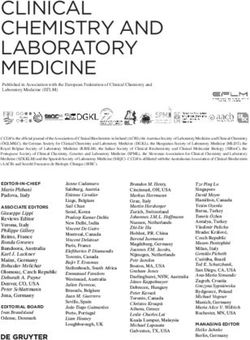 CLINICAL CHEMISTRY AND LABORATORY MEDICINE - De ...