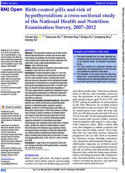 Birth control pills and risk of hypothyroidism: a cross-sectional study of the National Health and Nutrition Examination Survey, 2007-2012 - BMJ Open
