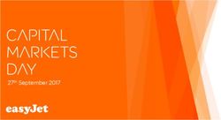 Capital markets day 27th September 2017 - easyJet plc