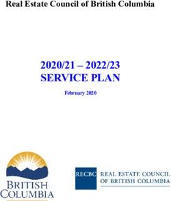 SERVICE PLAN 2020/21 2022/23 - Real Estate Council of British Columbia February 2020 - The Real Estate Council ...