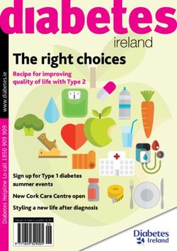 The right choices Recipe for improving quality of life with Type 2 - Sign up for Type 1 diabetes summer events - Diabetes Ireland