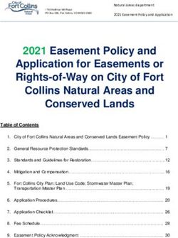 2021 Easement Policy and Application for Easements or Rights-of-Way on City of Fort Collins Natural Areas and Conserved Lands