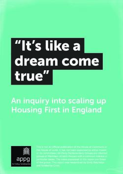 "It's like a dream come true" - An inquiry into scaling up Housing First in England - Crisis