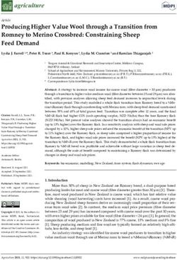 Producing Higher Value Wool through a Transition from Romney to Merino Crossbred: Constraining Sheep Feed Demand - MDPI
