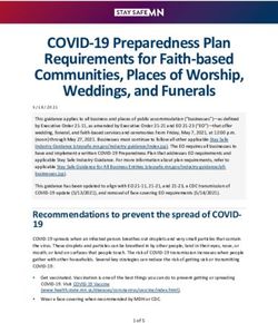 COVID-19 Preparedness Plan Requirements for Faith-based Communities, Places of Worship, Weddings, and Funerals