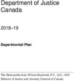 Department of Justice Canada - 2018-19 Departmental Plan