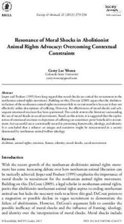 Resonance of Moral Shocks in Abolitionist Animal Rights Advocacy: Overcoming Contextual Constraints