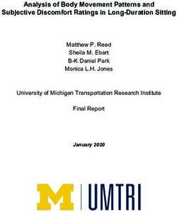 Analysis of Body Movement Patterns and Subjective Discomfort Ratings in Long-Duration Sitting - Matthew P. Reed Sheila M. Ebert B-K Daniel Park ...