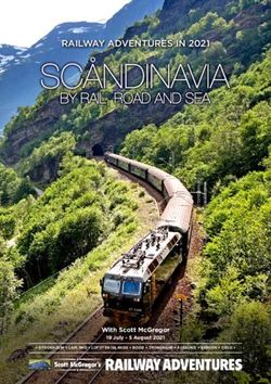 RAILWAY ADVENTURES IN 2021 - WITH SCOTT MCGREGOR 19 JULY - 5 AUGUST 2021