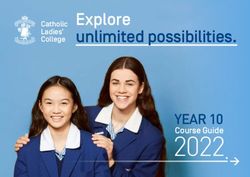 2022 YEAR 10 - Explore unlimited possibilities - Catholic Ladies College
