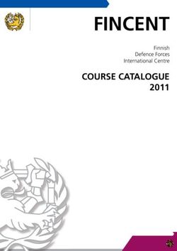 FINCENT COURSE CATALOGUE - 2011 Finnish Defence Forces International Centre