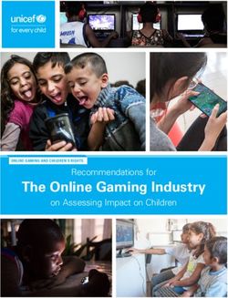 The Online Gaming Industry - Recommendations for on Assessing Impact on Children ONLINE GAMING AND CHILDREN'S RIGHTS: Unicef
