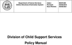 Division of Child Support Services Policy Manual - ODIS