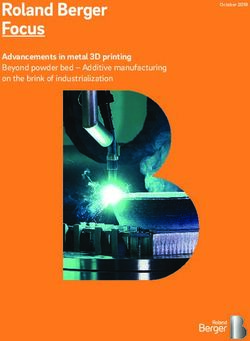 Advancements in metal 3D printing Beyond powder bed - Additive manufacturing on the brink of industrialization - October 2018 - Roland Berger