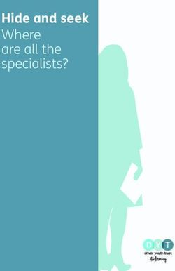Hide and seek Where are all the specialists? - Driver Youth Trust