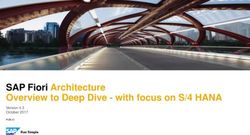 SAP Fiori Architecture Overview to Deep Dive - with focus on S/4 HANA - Version 4.3 October 2017 - SAP User Experience Community