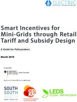 Smart Incentives for Mini-Grids through Retail Tariff and Subsidy Design - A Guide for Policymakers March 2019