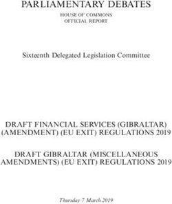 PARLIAMENTARY DEBATES - Parliament UK