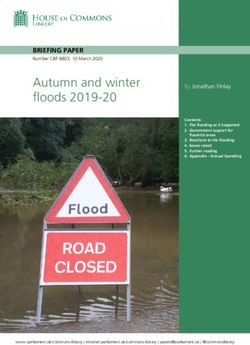 Autumn and winter floods 2019-20 - BRIEFING PAPER - UK Parliament