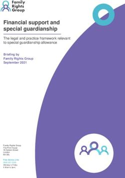 Financial support and special guardianship - Family Rights ...
