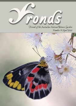 Friends of the Australian National Botanic Gardens Number 97 April 2021