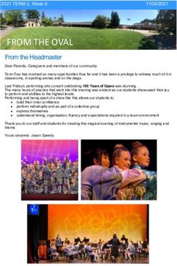 FROM THE OVAL From the Headmaster - Southwell School
