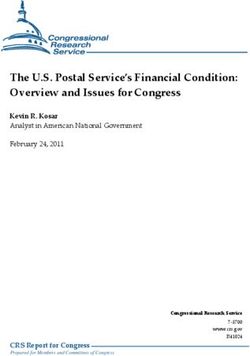 The U.S. Postal Service's Financial Condition: Overview and Issues for Congress