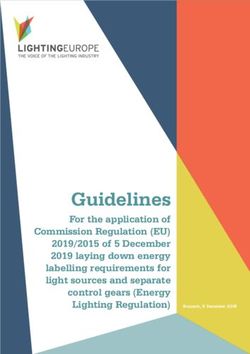 Guidelines For the application of Commission Regulation (EU) 2019/2015 of 5 December 2019 laying down energy labelling requirements for light ...