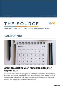 CALIFORNIA - After devastating year, restaurants look for hope in 2021 - California Restaurant Association