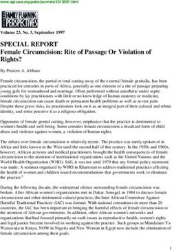 SPECIAL REPORT Female Circumcision: Rite of Passage Or Violation of Rights?