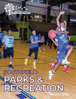PARKS & RECREATION SOUTHFIELD - Winter 2022 - City of Southfield