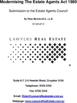 Modernising The Estate Agents Act 1980