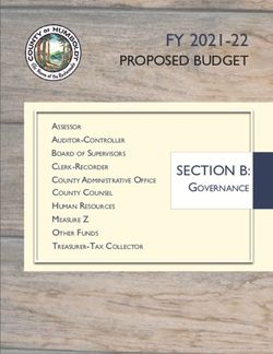 FY 2021-22 PROPOSED BUDGET - SECTION B: Humboldt County