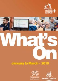 What's On January to March 2019