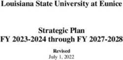Louisiana State University at Eunice Strategic Plan FY 2023-2024 through FY 2027-2028 - Revised