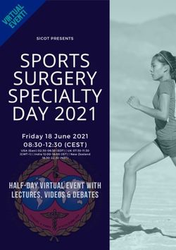 SPORTS SURGERY SPECIALTY DAY 2021 - Half-day virtual event with lectures, videos & debates - full programme