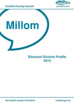 Millom Electoral Division Profile 2015 - Cumbria County Council